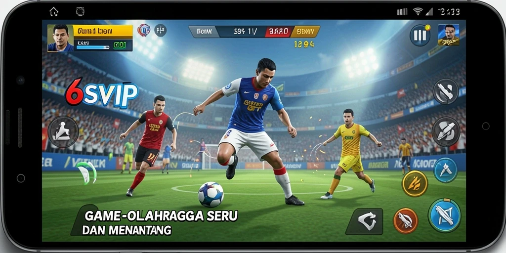 Screenshot gameplay seru dari 6SVIP yang menampilkan aksi olahraga.