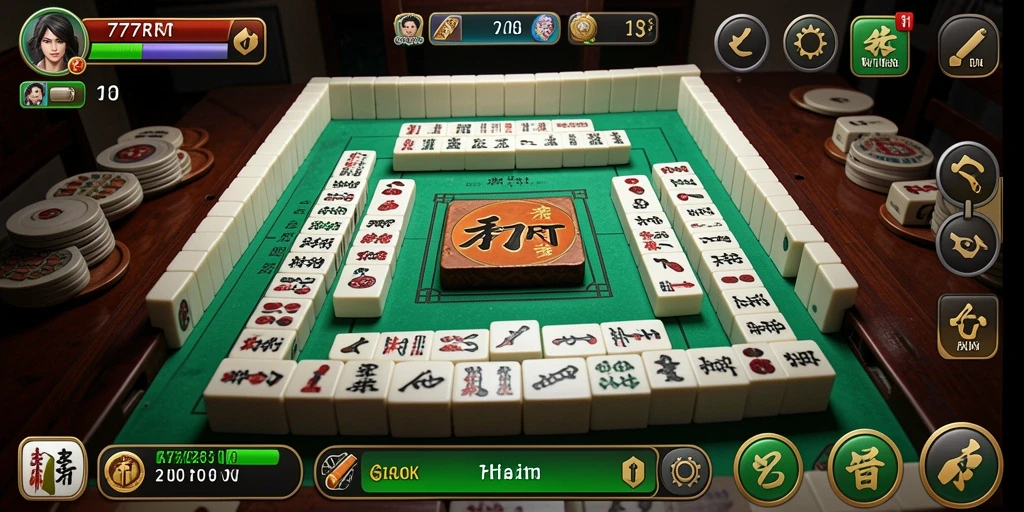 Screenshot utama 777RT yang menunjukkan gameplay Mahjong yang mendebarkan.