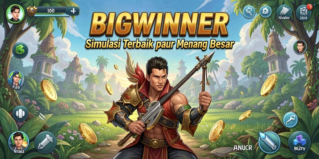 Tampilan gameplay menarik dari BIGWINNER dengan fitur simulasi yang mendebarkan.