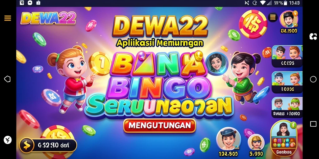Screenshot DEWA22 menampilkan antarmuka permainan Bingo yang menarik.