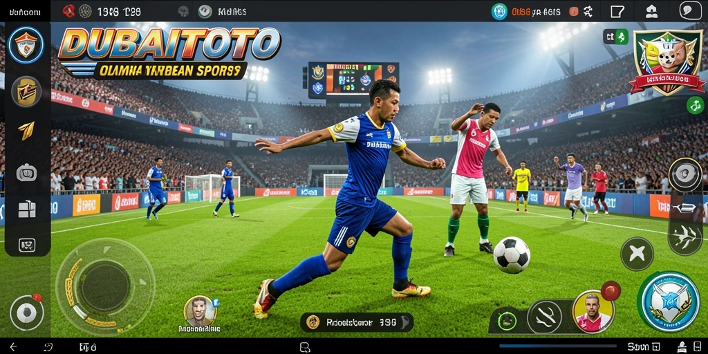 Screenshot gameplay DUBAITOTO dengan aksi olahraga yang seru.