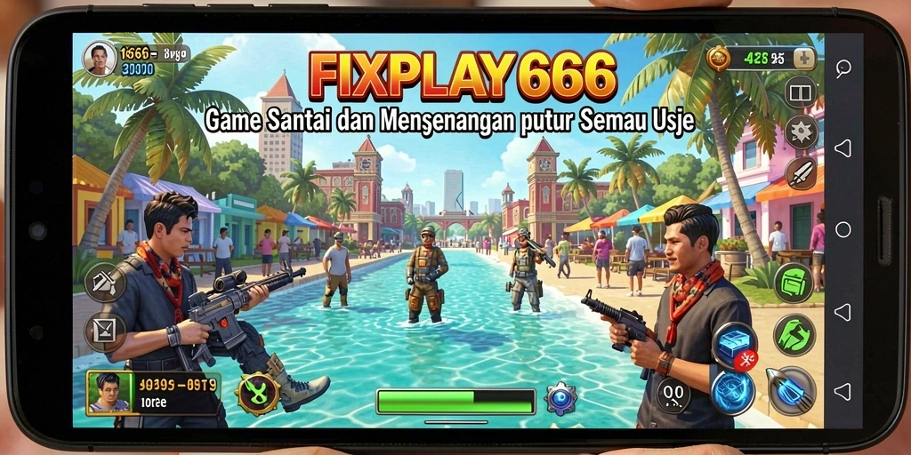 Tampilan gameplay yang cerah dan menawan dari FIXPLAY666.