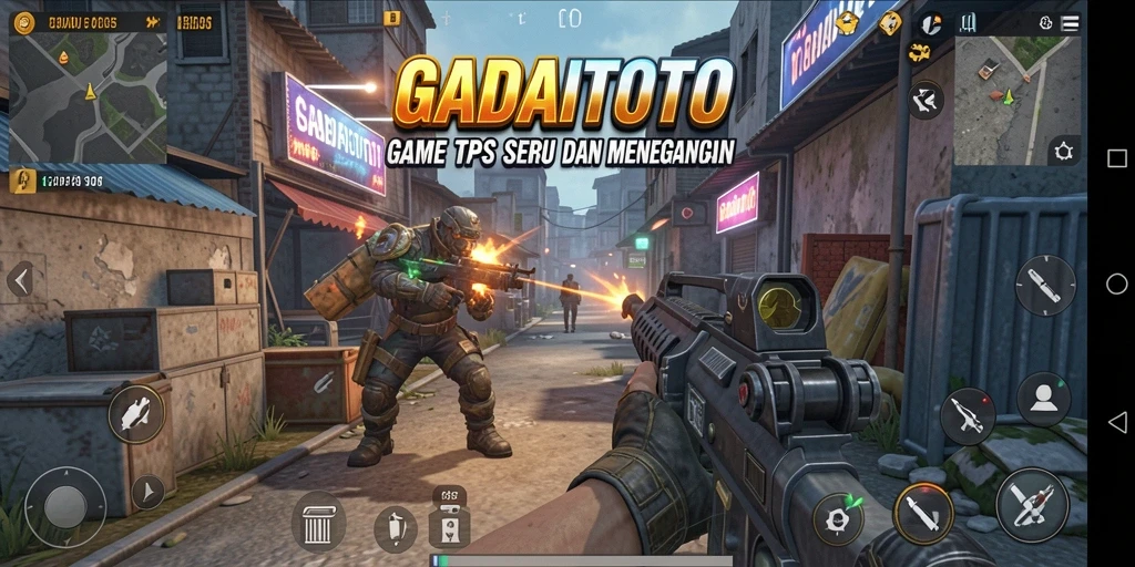 Tampilan menarik dari gameplay GADAITOTO dengan aksi tembak-menembak yang intens.