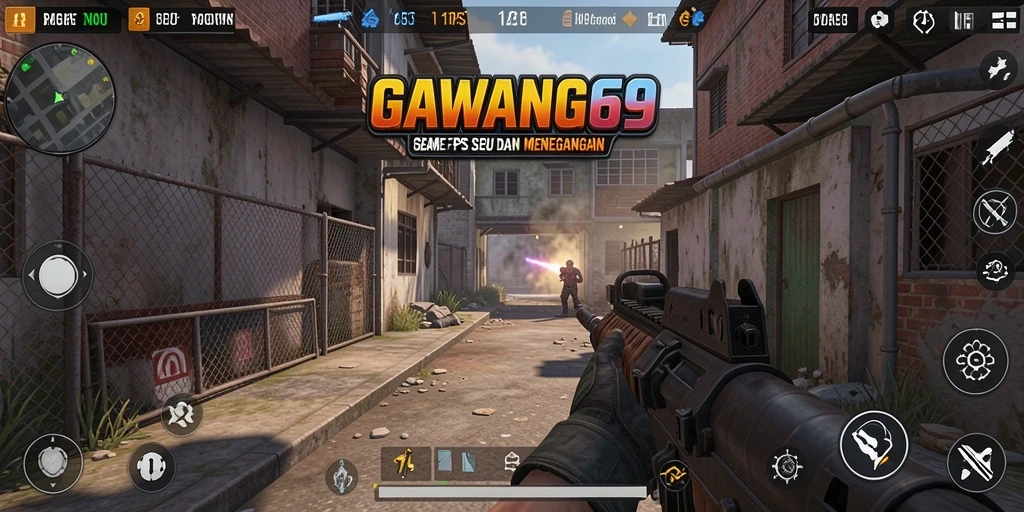 Tangkapan layar GAWANG69 menunjukkan aksi menegangkan dalam gameplay FPS.
