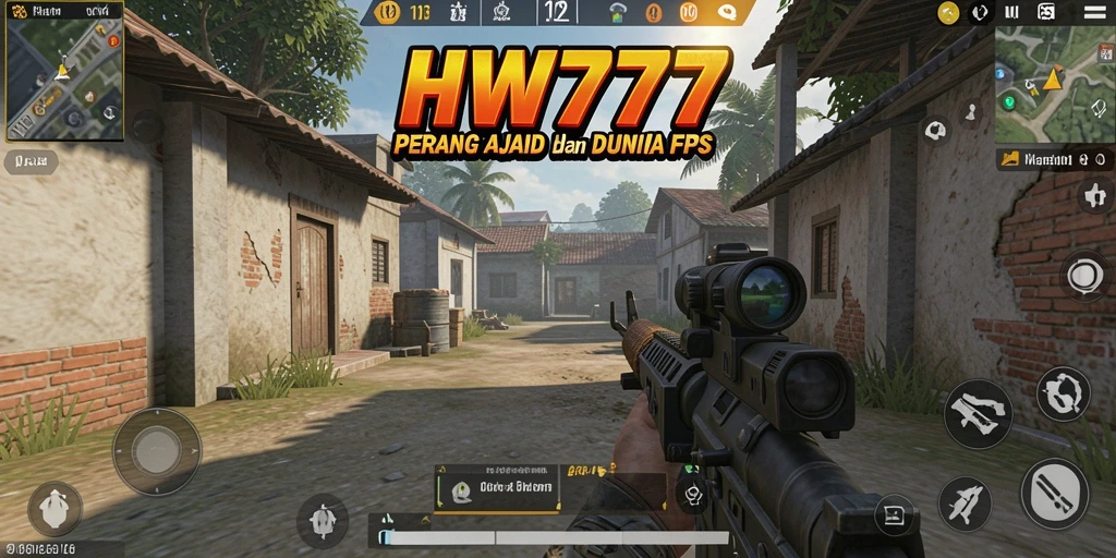 Tampilan gameplay HW777 yang mendebarkan dengan aksi FPS luar biasa.