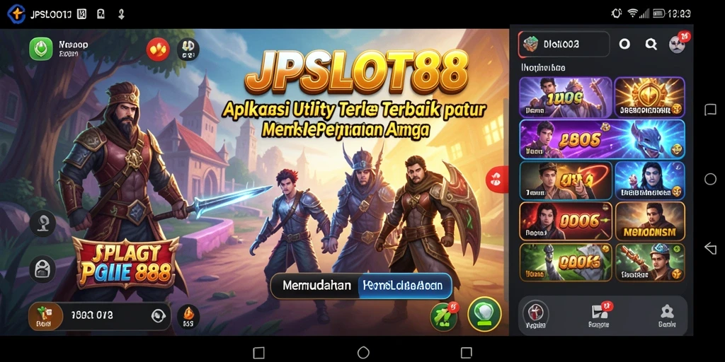 Tampilan antarmuka JPSLOT88 yang mudah digunakan dan informatif.