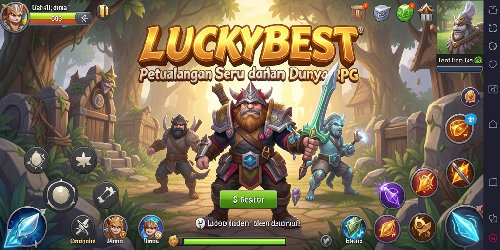 Tampilan gameplay LUCKYBEST yang memukau dan penuh aksi.