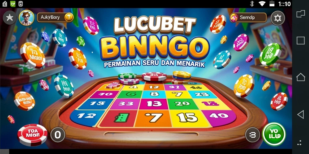 Tampilan gameplay menarik di LUCUBET Bingo.