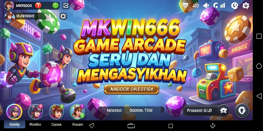 Tampilan gameplay seru MKWIN666 dalam suasana arcade