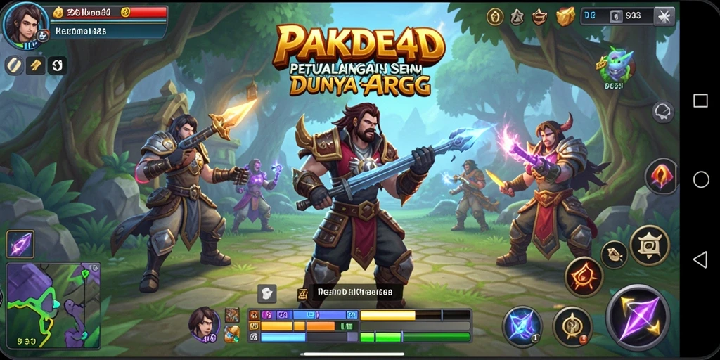 Gameplay seru PAKDE4D dengan karakter pengembara beraksi.