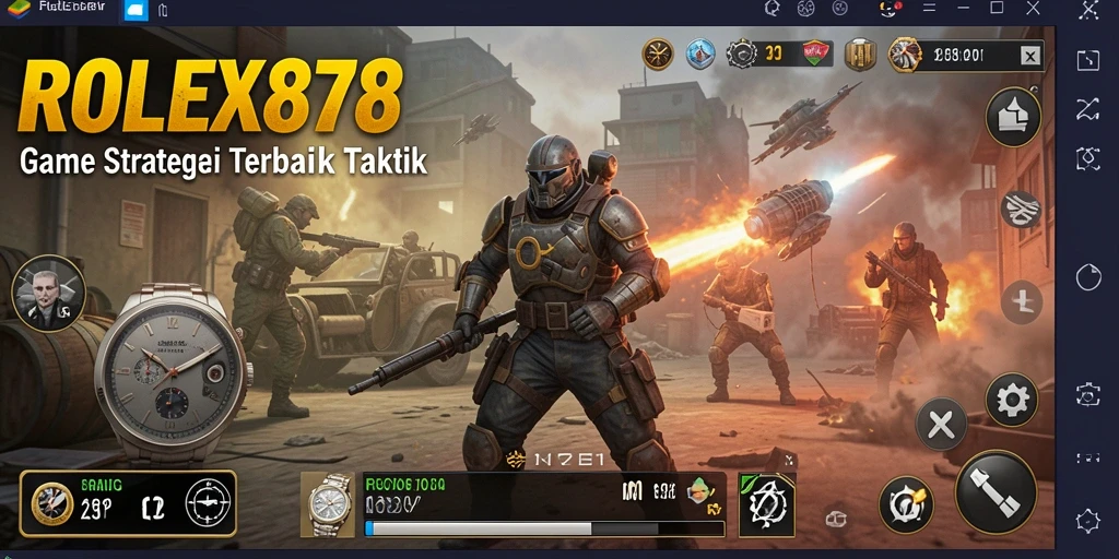 Tampilan gameplay <strong>ROLEX878</strong> dengan elemen strategi yang mendalam.
