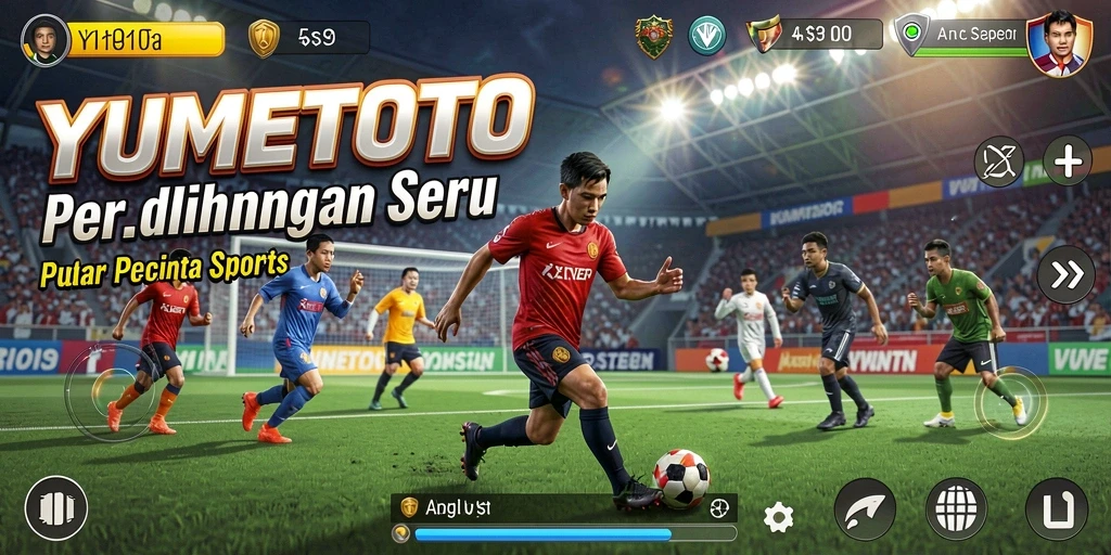 Tampilan gameplay seru dari YUMETOTO dengan aksi olahraga yang memikat.